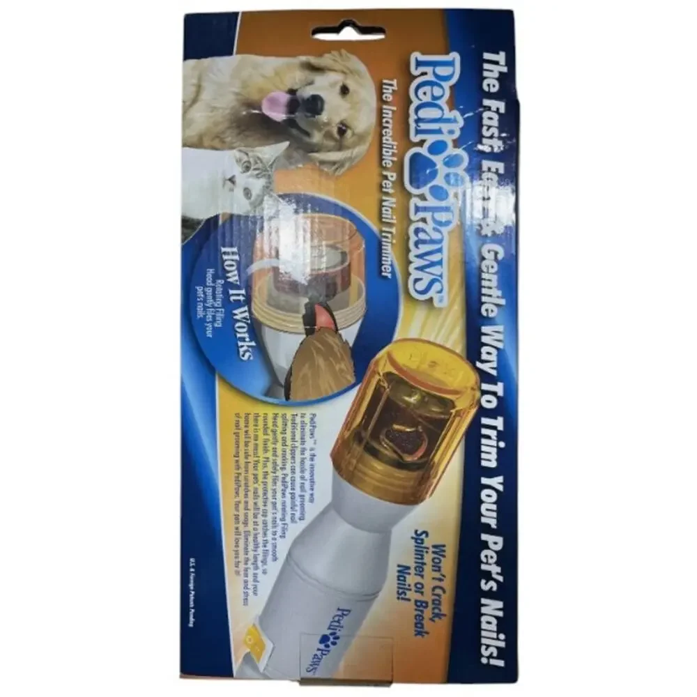 Pedi Paws Battery Operated Pet Nail Trimmer for Cats or Dogs
